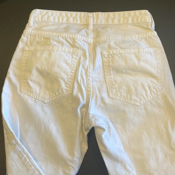 Topshop white ripped jeans Hayden style waist 25 - Picture 5 of 6